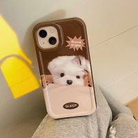 เคสโทรศัพท์ซิลิโคน TPU แบบนิ่ม ลายสุนัขน่ารัก กันกระแทก สําหรับ IPhone 14 13 11 12 Pro XS Max X XR 7 8 Plus