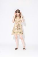 Checked Ribbon Dress