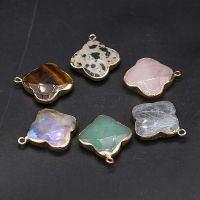 【YD】 2022 New Four Necklace Pendant Stone Tiger Faceted Charms for Jewelry Making