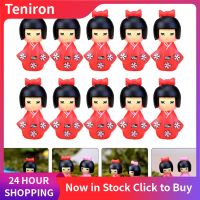 Teniron 10pcs Mini Japanese Doll Decoration Doll Decoration Mini Crafts Mini Decor