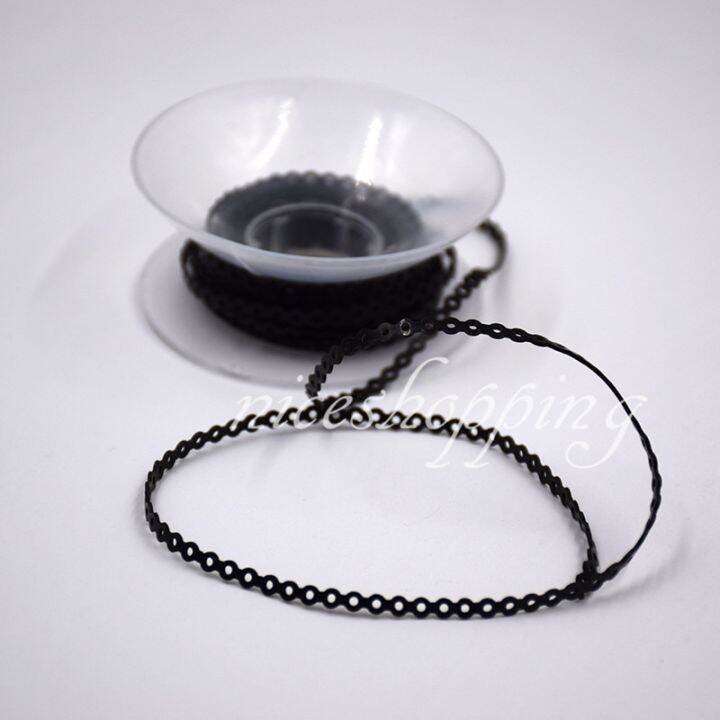 OSLDENT Dental Ortho Elastic Ultra Power Chain Rubber Braces Bands Long/Short/Continuous Black