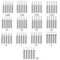 【cw】 5pcs Soldering Iron Tips 900M T IS/I/B/K/SK/2.4D/3.2D/1C/2C/3C/4C Lead Welding !