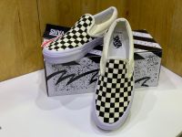 Vans Old Skool ตาราง Slip on Checkerboard