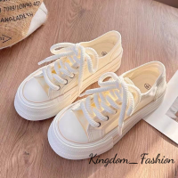 Kingdom_Fashion ยอดนิยม รองเท้าผู้หญิง รองเท้าผ้าใบ รองเท้าสุขภาพ รองเท้าแฟชั่น 36Z230908