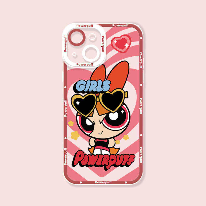 เคสสำหรับ-vivo-y11-y12-y12i-y12s-y21-y21s-y20-y11s-y33s-y15s-y15a-y51a-y51-y31-v21e-s1-y30i-ซิลิโคนนิ่มใสนุ่มเคสมือถือตานางฟ้า-powerpuff-สาวๆขอบตรงน่ารักโปร่งใสรูปการ์ตูน-tpu-ป้องกันเลนส์กันกระแทก