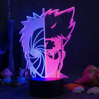 Anime Table Lamp Acrylic 7 Color Changing Cool Night Light Cartoon Figure for Home Room Decor Kid Child Gift No remote control