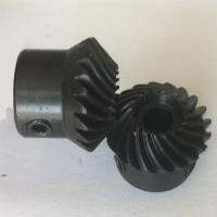 15 18 20 22 25 30 Teeth 1.5 2 3 Module 1.5M 2M 3M 45# Steel 90 Degree Tapered Wheel Pinion Pilot Bore Helical Spiral Bevel Gear