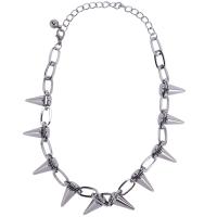 Metal Spikes Studs Rivets Punk Goth Necklace Choker Collar