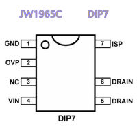 20pcs x JW1965C LED Driver CC DIP7