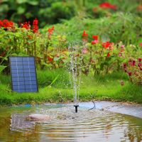 น้ำพุโซล่าเซลล์ พลังงานแสงอาทิตย์ solar powered fountain pump