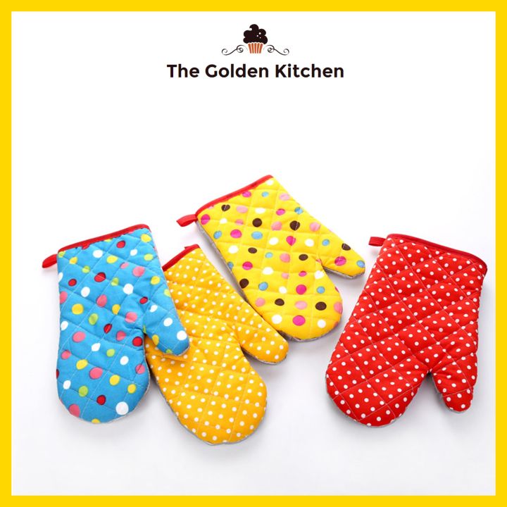 Kitchen Baking Protective Gear Microwave Oven Mitts Kitchen Gloves  Insulated Anti-Hot Mitts Gloves Potholders Oven Mitts