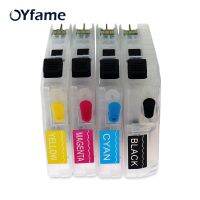 Oyfame ตลับหมึกตลับหมึกสั้น4ชิ้น Lc109 Lc105สำหรับ Mfc-J6520dw พี่ J6720dw เครื่องพิมพ์ J6920dw ชิปโค้ง