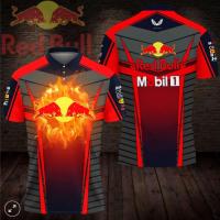 (ALL IN STOCK XZX)   Red Bull Racing 3D Clothing Polo Shirt Personalization 03  (Free customized name logo for private chat, styles can be changed with zippers or buttons)