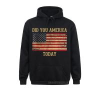 Long Sleeve Did You America Today Warm T-Shirt Men Sweatshirts Printed Hoodies New Design Unique Clothes Size Xxs-4Xl