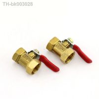 ☌▲☌ Valve Brass Pneumatic BSP Female Thread Mini Ball Connector Joint Copper Fitting Coupler Adapter Water Air 1/4 39; 39; 3/8 39; 39; 1/2 39; 39;