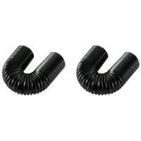 2Pcs 2.5 Inch Car Adjustable High Flow Flexible Turbo Cold Air Intake System Hose Pipe Tube 63Mm