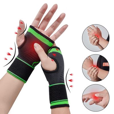 ∏❈ Gym Sports Wristband Wrist Protector Palm Guard Wrist Support Adjustable Wrist Brace Strap Compression Gloves for Carpal Tunnel