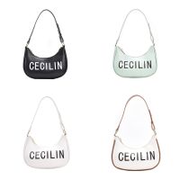 2021 New Women Letter Printed Handbags Women Small Top Handle Handbags Femele Underarm Bags