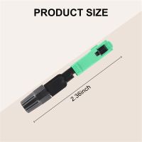 ☃ 10Pcs Sc/ Fiber Optic Connector Embedded Single Mode Component Fiber Optic Quick Connector-Black Green