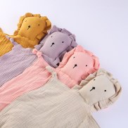 Khăn Tay Chăm Sóc Em Bé Vải Xô Cotton Khăn Tay Thoải Mái Hình Vuông Muslin