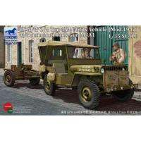 Bronco-มูลค่ารอบประกอบโมเดล1/35อเมริกัน GPW 1/4ตันรถจี๊ป M3A1 Piat CB35107การฟื้นฟูสูงของเล่นแบบชุดสะสม