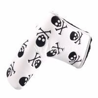 1Pc Skull Putter Cover Golf Blade Putter Head Cover White Or Black
