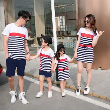 Dress couple mom outlet and baby