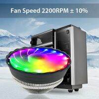 2000Rpm คอมพิวเตอร์เงียบ Cpu Cooler โปรเซสเซอร์พีซีกระแสลมสูง Rgb พัดลมระบายความร้อน Led Air Heatsink