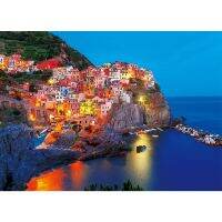 ตัวต่อจิกซอว์ Maxrenard 1000ชิ้นสำหรับ S Cinque Terra Night View Of Manarola Toy Hiasan Dinding Rumah เกมของขวัญ