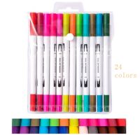 Dual Tips 100 Colors Fine Brush Marker Based Ink Watercolor Paintbrush Sketch Art Marker Pen for Manga Drawing School Supplies