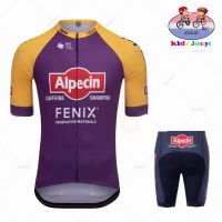 Alpecin Fenix Kids 2022 Summer Cycling Jersey Set Boys Girls Bicycle Clothing Children Road Bike Suit Ropa De Ciclismo Masculino