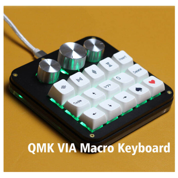 VIA QMK 15 Key Macro Keyboard RGB AI Macro Keyboard Type C 3