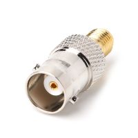 BNC Female Plug to SMA Female Jack Antenna Adapter Copper Connector Converter For Converting BNC-F to SMA-F Adapter of Antenna