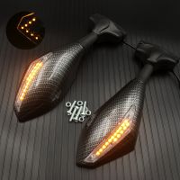 【Hd】กระจกมองหลังรถจักรยานยนต์ LED เปิดสัญญาณไฟสำหรับ Hyosung GT125R GT250R GT650R Kawasaki Z750S Ninja 250R 650R