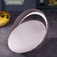 Chefmade 9.5-Inch Khuôn Bánh Tart Với Có Thể Tháo Rời Đũng Rộng