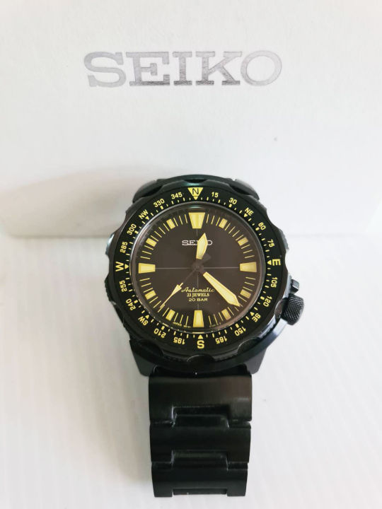 นาฬิกา-seiko-land-monster-sarb049-6r15-01h0-made-in-japan-สีดำ-x-สีเหลือง-สวยมาก-มือสอง-ใช้น้อย-เจ้าของขายเองสวยมาก