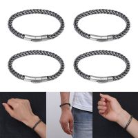 Punk Men Gift Black Color celet Stainless Steel Bangle Link Chain