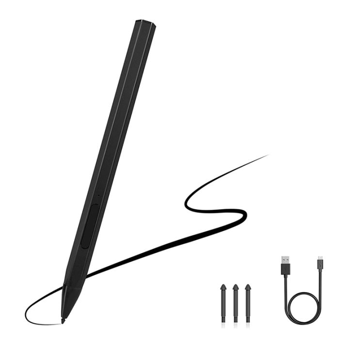 Stylus Pen for Surface Pro 7 6 5 4 Surface Go Book Laptop Studio Smart Pen  4096 Touch Pencil with 3PCS Nib Tips 