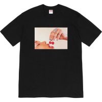 T6TS SUPREME 20SS CHERRIES TEE Cherry European and American new short-sleeved mens and womens fashionable high-end T-shirt