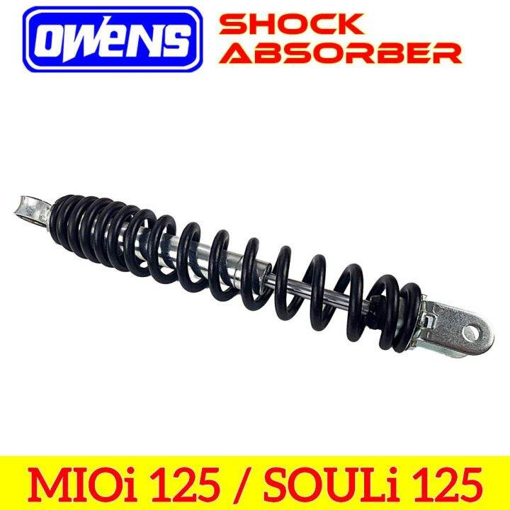MIO SOULi 125 / MIOi 125 Black Matte Owens Motorcycle Rear Shock ...
