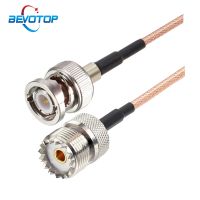 【DT】BNC Male Plug to UHF SO239 Female Jack Jumper Pigtai 50 Ohm RG316 Antenna Cable for CB Radio Ham Radio Radio Scanner BEVOTOP  hot