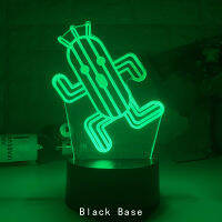 Final Fantasy Cactuar Night Light Led Touch Sensor Color Changing Nightlight for Kids Bedroom Decor Lamp Unique Gift for Gamers