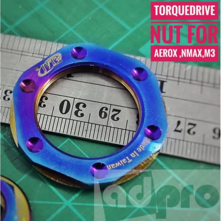 Pulley nut, bell nut clutch assembly nut for aerox (v1,v2) and nmax (v1,v2,v2.1) m3 Lazada PH