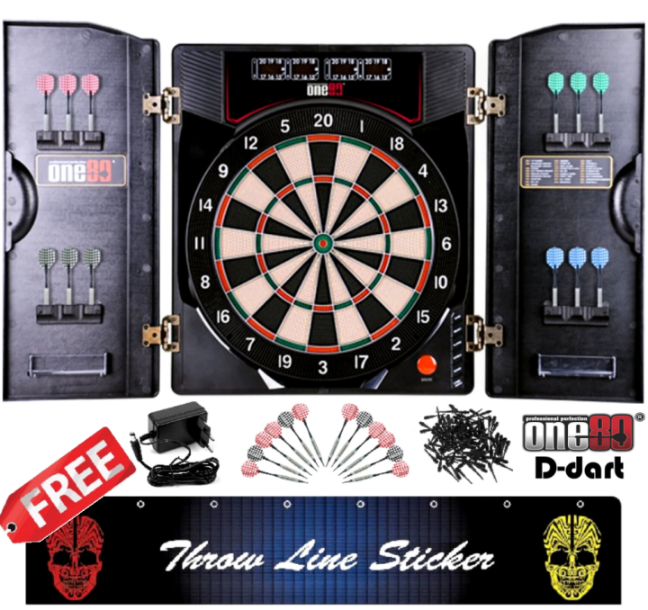 One80 Deluxe II Electronic Dartboard - 13.5 Inches Soft Tip DARTBOARD ...