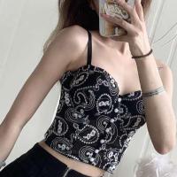 【LZ】๑◄  Mulher sexy paisley flor bordado espartilho topo bustier menina rendas push up sutiã senhora tubô tanque topo recortado clube festa lingerie