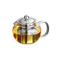 Heat Resistant Glass TeaPot 650ml Clear Borosilicate Tea pot With 304 Stainless Steel Infuser Straine health pot Flower TeaSet