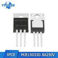 5pcs MJE15033G ทรานซิสเตอร์ TO-220 ซิลิคอน PNP ทรานซิสเตอร์ชุด 15033 8A 250V BJT TO220 Power Transistor ชุด ส่วนประกอบอิเล็กทรอนิกส์