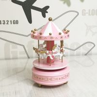 Merry Go Round Wooden Music Box Toy Child Baby Game Home Decor Carousel horse Music Box Christmas Wedding Birthday Gift Hot