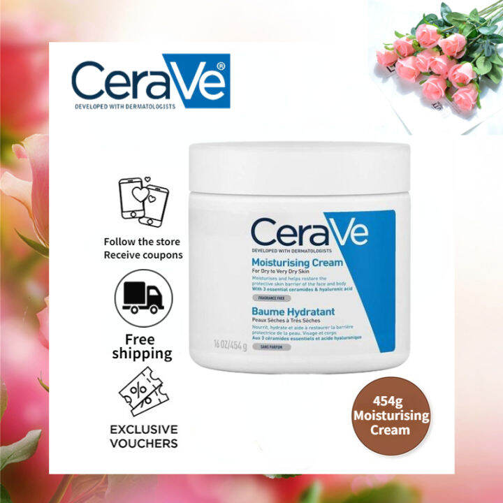 Official authentic Cerave moisturizing cream face and body cream for