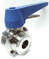 MKT Butter fly valve clamp (sus304) บัตเตอร์ฟลายวาล์ว แคมป์ล็อค ขนาด 4 นิ้ว 101.6 MM.